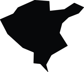 Akinyele Nigeria silhouette map