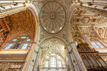 Obraz premium Interiors of Mezquita (Great Mosque of Cordoba) in Andalusia, Spain