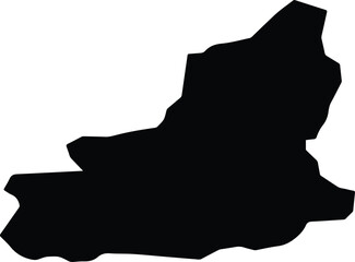 Ak Talaa Kyrgyzstan silhouette map