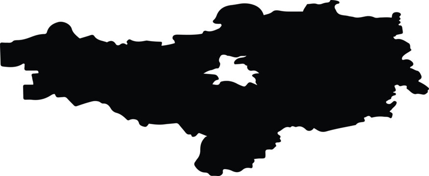 Alytus District Municipality Lithuania silhouette map