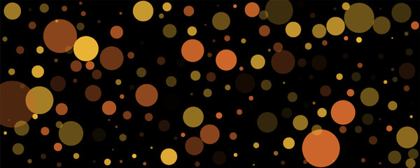 Multicolored translucent circles on a dark background.