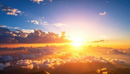 Celestial World concept-Sunset - sunrise with clouds 