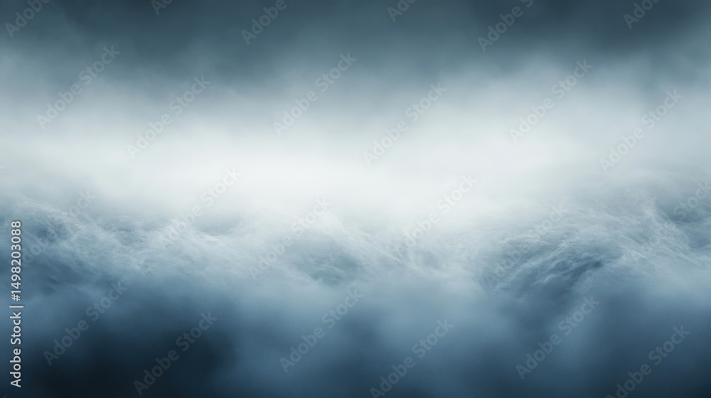 Poster misty atmosphere with soft light and calm cloudy background
