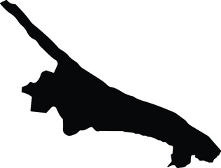 Almirante Padilla Venezuela silhouette map