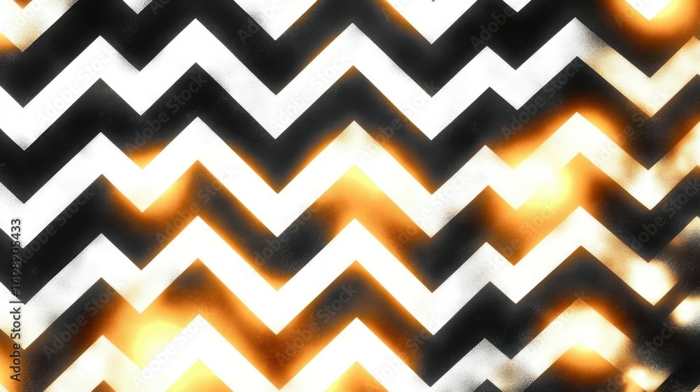 Poster reverse zigzag light pattern set against a business tactical theme on white background