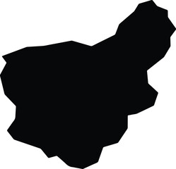 Alishing Afghanistan silhouette map