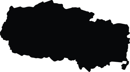 Obraz premium Alipurduar India silhouette map