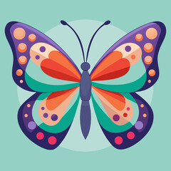 colorful butterfly vector illustration