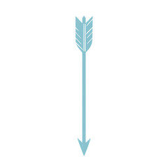 Minimalistic Arrow with a Defined Silhouette in Soft Isolated on Transparent Background