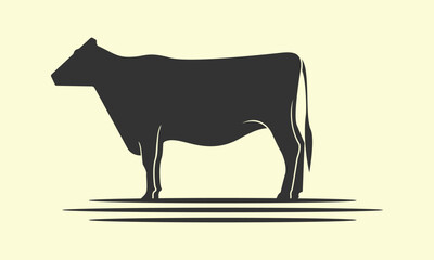 cow silhouette vector