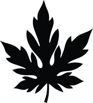 recommend clip art: papaya leaf silhouette
