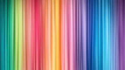 Obraz premium Vibrant rainbow colored vertical stripes pattern with gradient effect. Multicolored linear design. Abstract spectrum background. Modern and colorful graphic composition