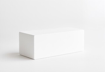 A white box sitting on top of a table.