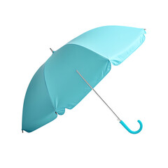 Compact Beach Umbrella with a Futuristic Design Isolated on Transparent Background