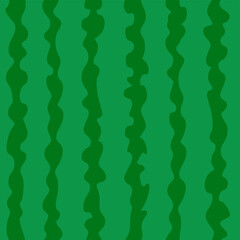 Watermelon skin pattern. Green wobbly stripes seamless pattern. Organic. hand drawn

