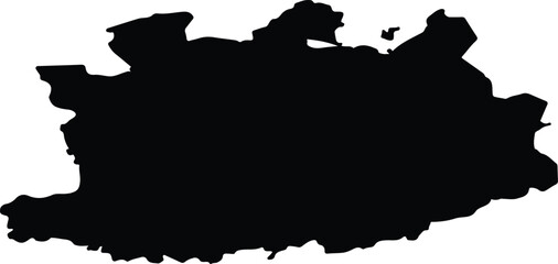 Antwerpen Belgium silhouette map