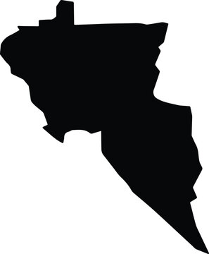 Angkor Borei Cambodia silhouette map