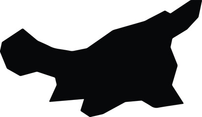 Anak North Korea silhouette map