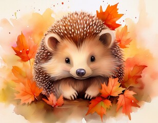 Aquarell Igel
