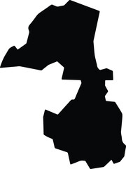 An Nuhud Sudan silhouette map