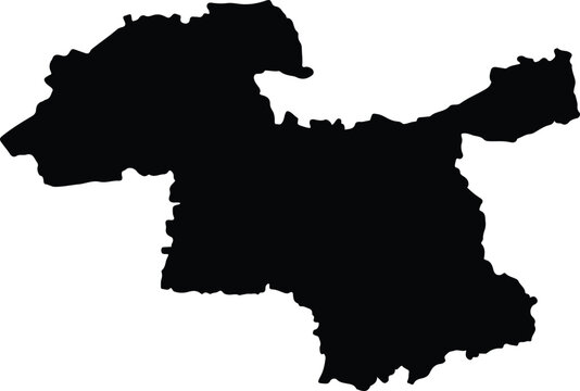 Amravati India silhouette map