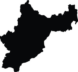 Amparafaravola Madagascar silhouette map