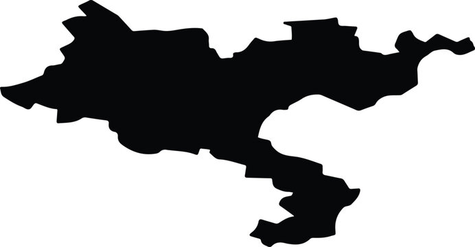 ASHBOURNE LEA 6 Ireland silhouette map