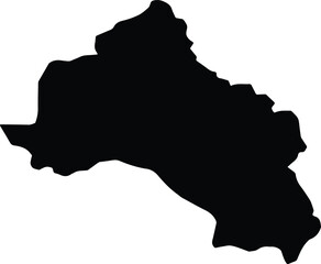 Artvin Merkez Turkey silhouette map
