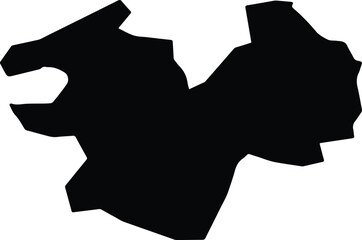 Arlesheim Switzerland silhouette map