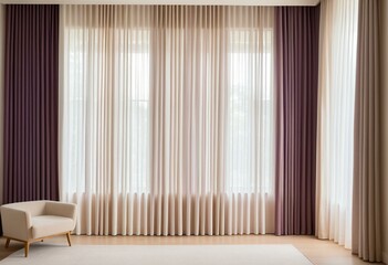 A room with a window and a curtain in it.