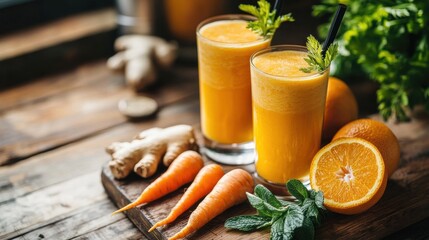 Refreshing Orange and Carrot Smoothie Recipe Healthy & Delicious