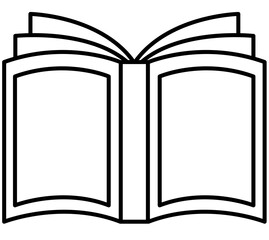 book hand drawing minimalist element illustration