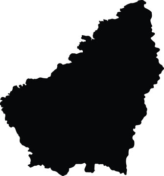 Ard&egrave;che France silhouette map