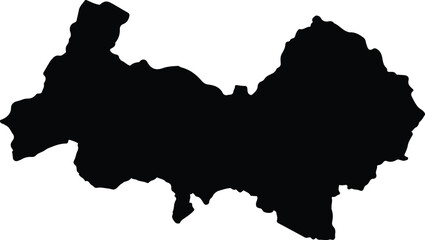 Fototapeta premium Archidona Ecuador silhouette map