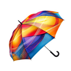 Ultra Portable Travel Umbrella with a Futuristic Design Isolated on Transparent Background