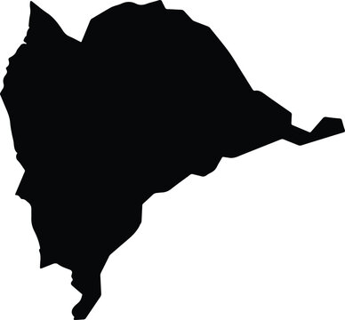 Aral Moreira Brazil silhouette map
