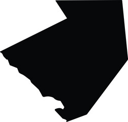 Bababe Mauritania silhouette map