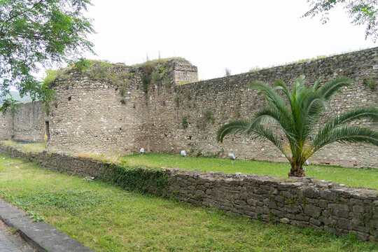 Albania Elbasan old castle wall stone