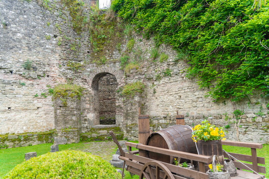 Albania Elbasan old castle wall stone