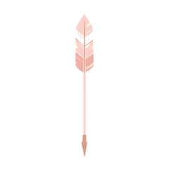 Minimalistic Arrow with Precise Lines in Powder Pin Isolated on Transparent Background