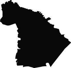 Ayutla de los Libres Mexico silhouette map