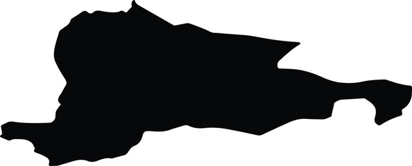 Ayni District Tajikistan silhouette map