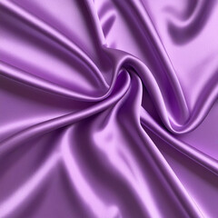 Obraz premium Light purple silk satin. Shiny smooth fabric. Wavy folds. Elegant lilac background with space for design. 