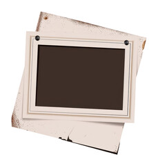 PNG Instant photo frame background blank paper.