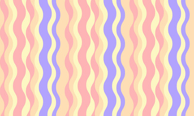 Abstract pastel wavy stripes background.  Perfect for website banners, social media, packaging, or textile designs.  Evokes feelings of joy, calmness, and playfulness.