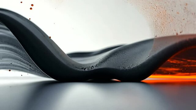 Elegant Flow of Fluid with Dynamic Motion Effects