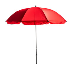 Compact Beach Umbrella with a Futuristic Design Isolated on Transparent Background