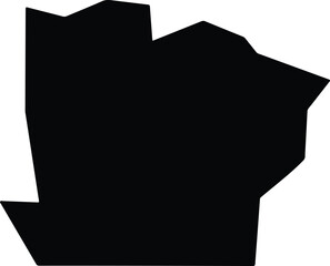 Avoyelles United States silhouette map