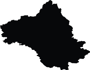 Aveyron France silhouette map