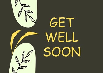 Get Well Soon modern card design